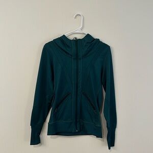 Emerald Green Hooded Mpg performance jacket